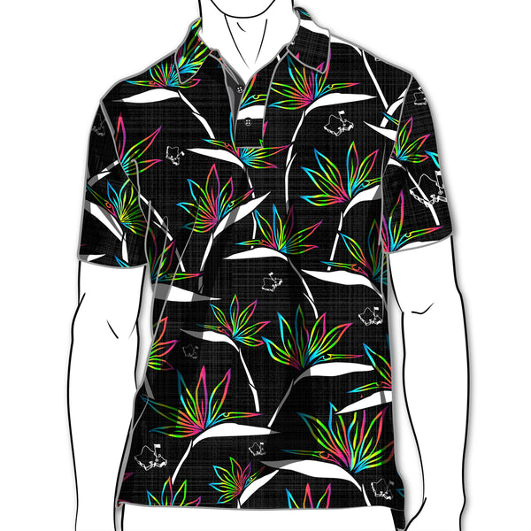  Damipow Hawaiian Golf Shirts for Men Dry Fit Tropical Polo  Shirts Short Sleeve Collared Funny Golf Shirt,Black,S : Clothing, Shoes &  Jewelry