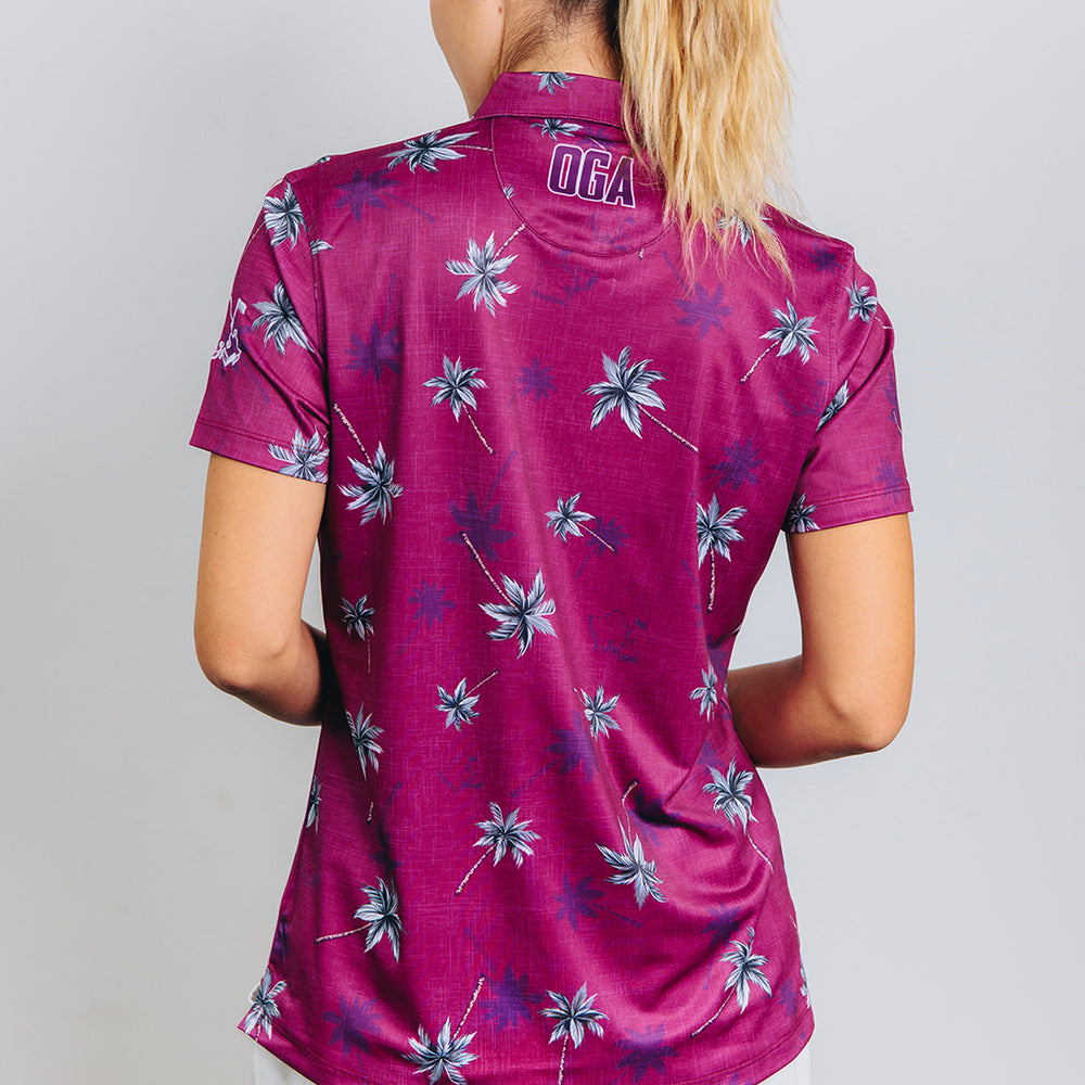 
                      
                        "Berry Coconut Grove" - OGA Women's Polo - Purple Lilikoi
                      
                    