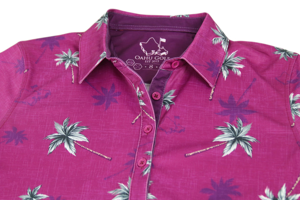 
                      
                        "Berry Coconut Grove" - OGA Women's Polo - Purple Lilikoi
                      
                    