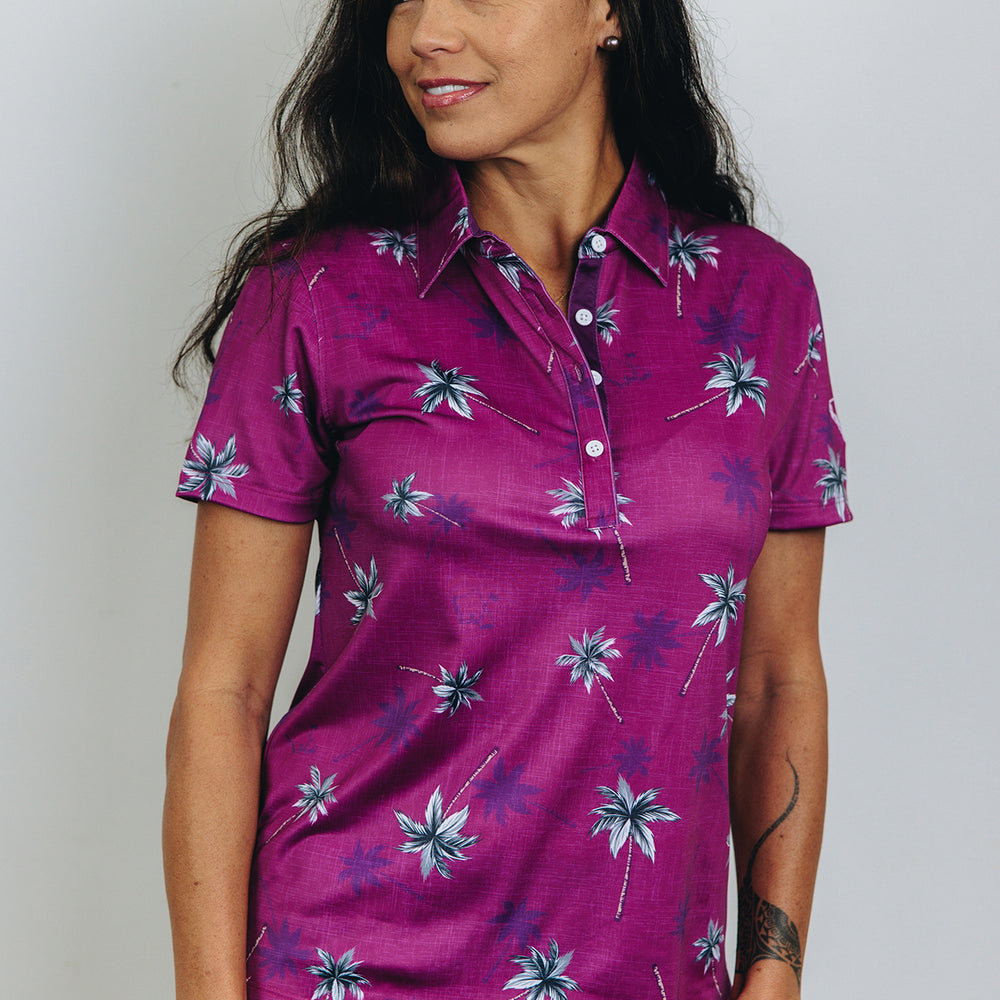 
                      
                        "Coconut Grove" Berry - OGA Women's Polo - Berry
                      
                    