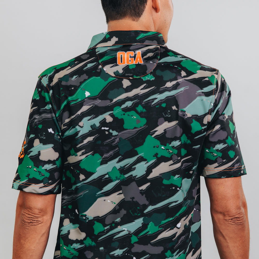 
                      
                        "Island Flow - Hunter Camo" - OGA Men's Polo - Dark Rainforest Camo
                      
                    