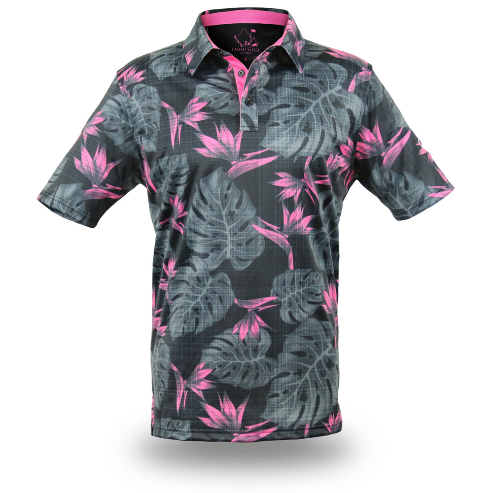 
                      
                        "Jungle Under Par" - OGA Men's Polo - Black Pink
                      
                    