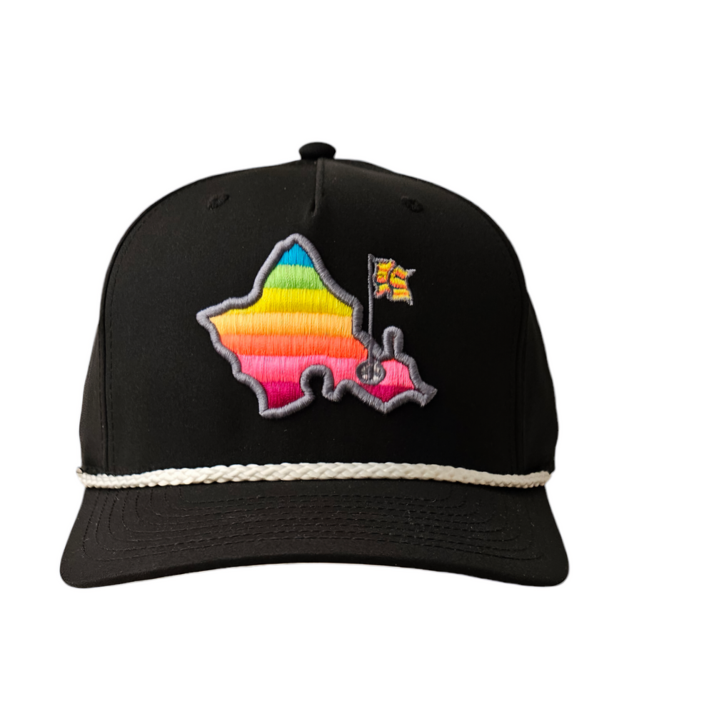 
                      
                        "OGA Shave Ice Island 5 Panel" - 5 Panel Rope Snapback - Black - Shave Ice Ombre Logo
                      
                    