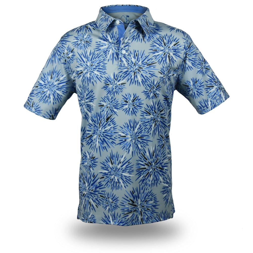 
                      
                        "Wana" Silver Blue - OGA Men's Polo - Silver
                      
                    