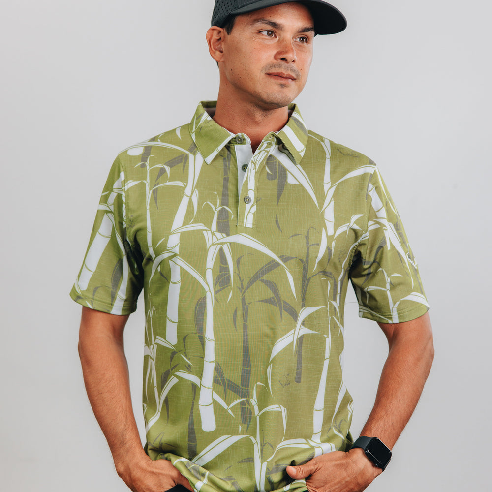 
                      
                        "Sugarcane" Green Fields - OGA Men's Polo - Green
                      
                    