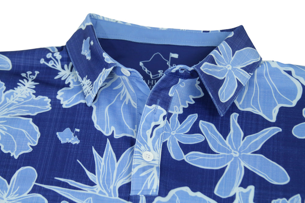 
                      
                        "Sketchy Floral" Deep Sea - OGA Men's Polo - Deep Blue
                      
                    