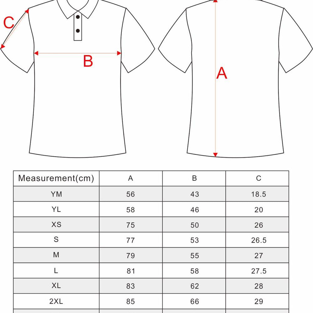 
                      
                        MENS and LADIES POLO SIZING CHART
                      
                    